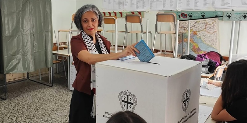 Amministrative Cagliari, Claudia Ortu ha votato