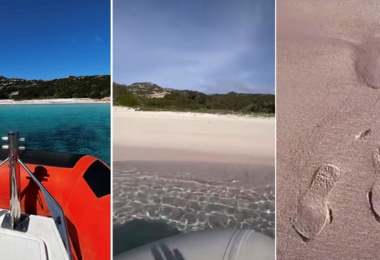 Sbarca sulla spiaggia Rosa a Budelli e posta video sui social: multata 