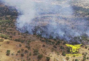 Incendi: 11 roghi in Sardegna, mezzi aerei a Buddusò e Abbasanta