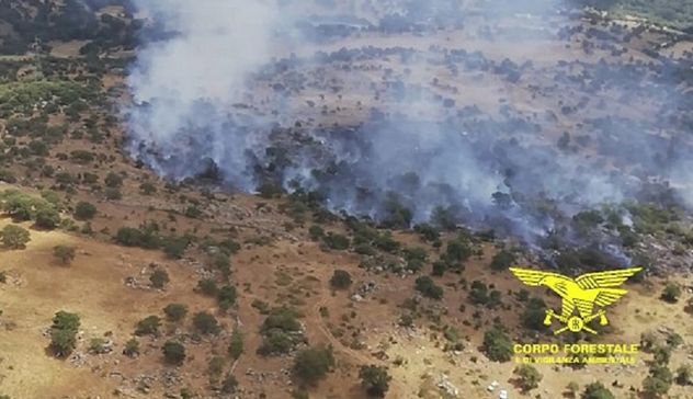 Incendi: 11 roghi in Sardegna, mezzi aerei a Buddusò e Abbasanta