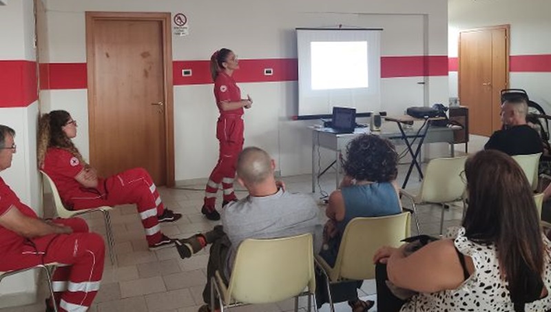 Oristano. Lezione della Croce Rossa 