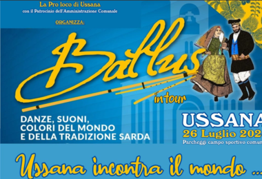 Il 26 luglio Ballus fa tappa a Ussana: danze colori e tradizioni dal mondo