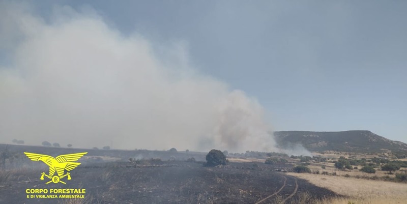 Divampa ancora il rogo a Usellus: Canadair e Super Puma in azione