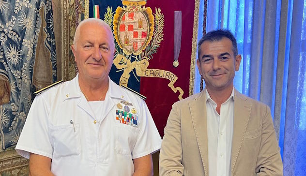 Cagliari, il sindaco Massimo Zedda incontra l’Ammiraglio Enrico Pacioni