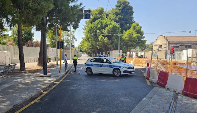 Cagliari, rischio crollo albero: paura in strada