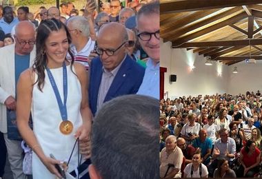 Grande festa a Narbolia per il ritorno a casa di Alessia Orro