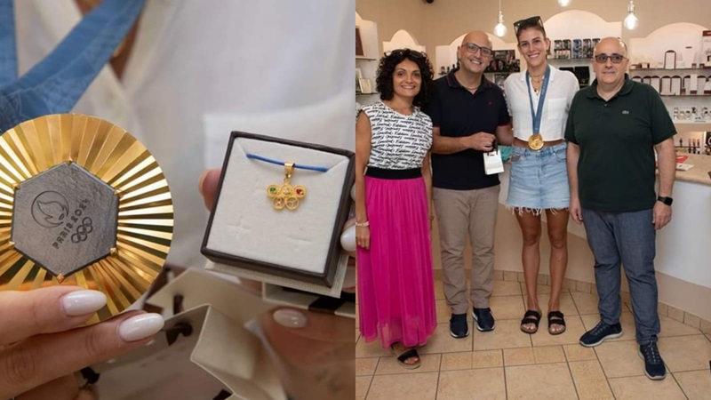 Fonni. Artigiani omaggiano l'oro olimpico di Alessia Orro con un pezzo unico