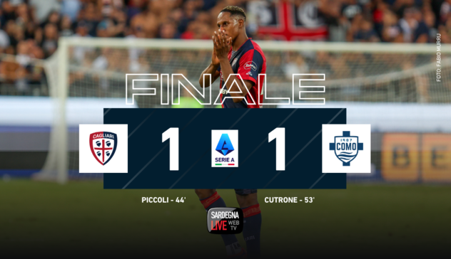 Cagliari-Como 1-1, secondo pareggio alla Domus