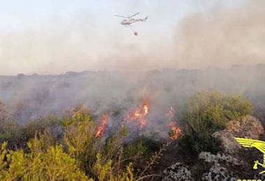 Incendi: allerta a Cagliari per domani, sabato 7 settembre