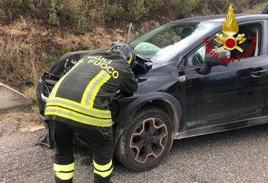 Frontale vicino a Orgosolo, un ferito trasportato con l’elisoccorso