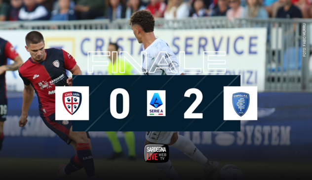 Cagliari-Empoli 0-2, rossoblù annichiliti e senza scusanti