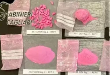 “Cocaina rosa”: primo sequestro a Cagliari, un giovane in manette