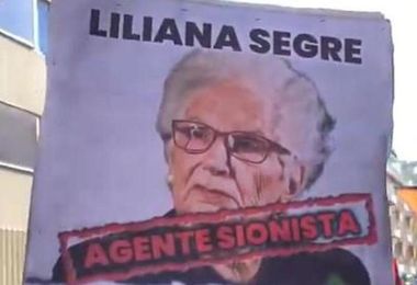 Mo: cartello antisemita contro Liliana Segre, procura indaga per odio razziale