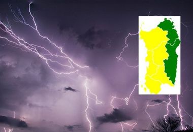 Meteo: in arrivo forti temporali, allerta meteo in Sardegna