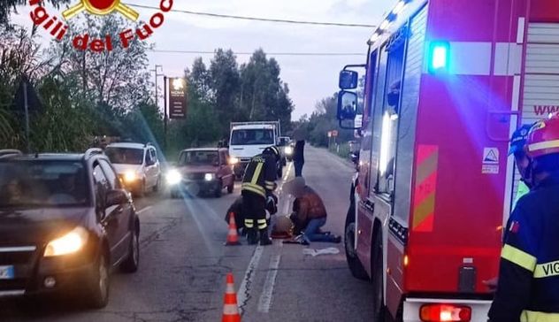 Incidente in moto per una coppia di turisti francesi sulla Provinciale 13