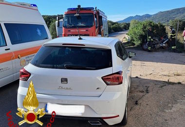 Olbia, scontro moto-auto: centauro elitrasportato in ospedale