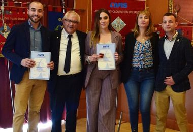 Avis, Festa del Donatore: premiati due giovani di Porto Torres