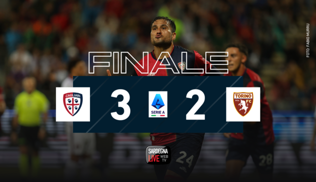 Serie A. Cagliari batte il Torino 3-2. Seconda vittoria in campionato