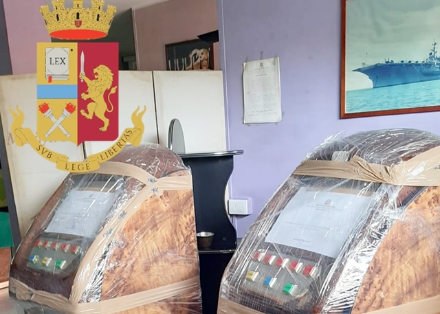 Polizia, contrasto alla ludopatia: slot machine illegali, scatta la maxi sanzione